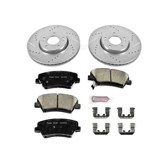 Power Stop 13-15 Hyundai Veloster Front Z23 Evolution Sport Brake Kit