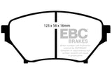 Plaquettes de frein avant Yellowstuff EBC 01-03 Mazda Miata MX5 1.8 (suspension sportive)