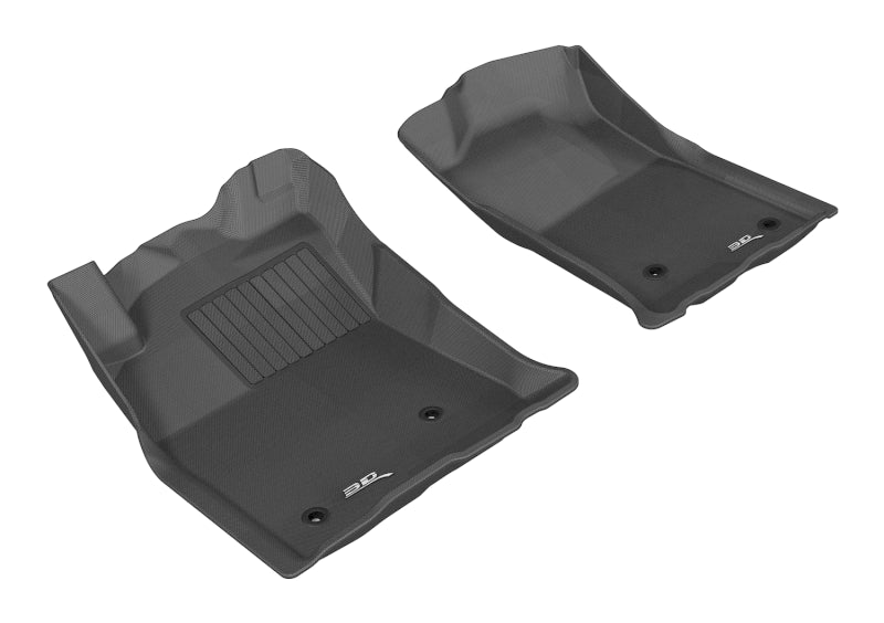 Tapis de sol 3D MAXpider pour Toyota Tacoma Reg/ACS/DBL Cab Kagu 2005-2011, 1ère rangée - Noir