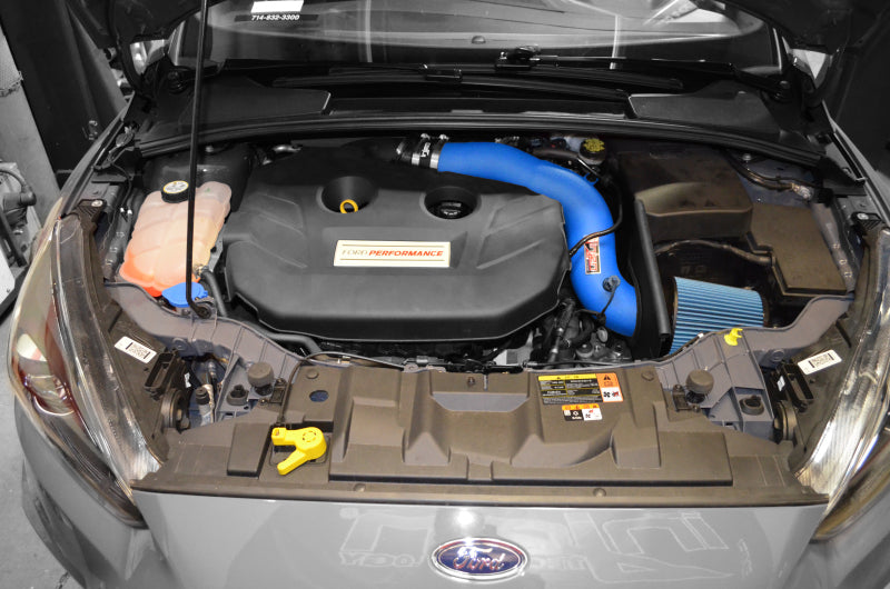Prise d'air froid rouge froissé Injen 16-18 Ford Focus RS