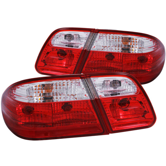 ANZO 1996-2002 Mercedes Benz E Class W210 Taillights Red/Clear G2