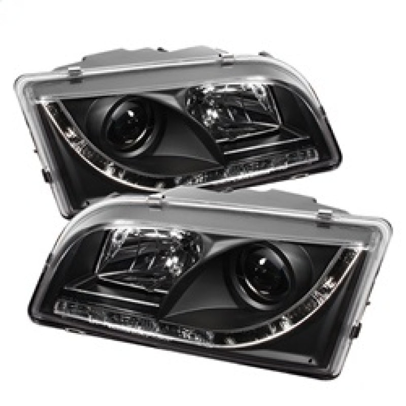 Phares de projecteur Spyder Volvo S40 97-03 DRL Noir Haut H1 Bas H1 PRO-YD-VOS4097-DRL-BK