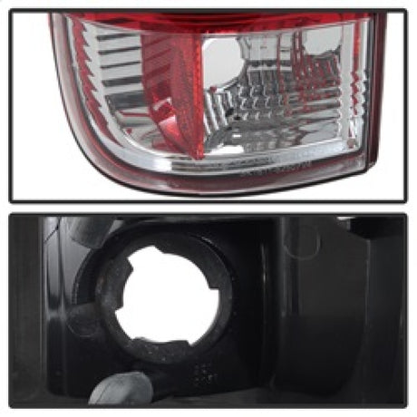 Feux arrière à LED Spyder 97-03 Ford F150 Stylsd. F250 V3 - Rouge/Clr ALT-YD-FF15097V3-LBLED-RC