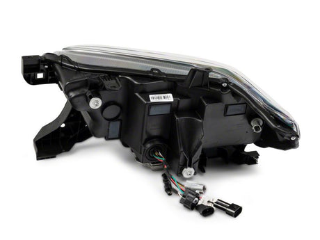 Raxiom 16-23 Toyota Tacoma avec phares halogènes DRL à LED d'usine - Boîtier noir (lentille transparente)