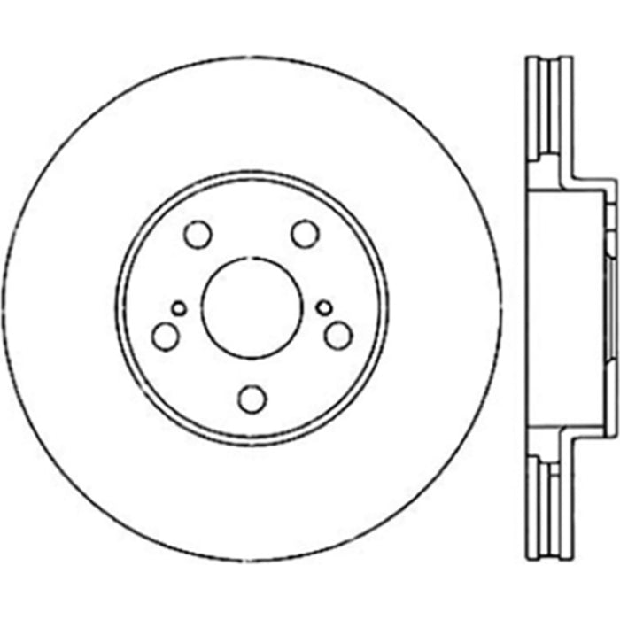 Rotor avant gauche StopTech Power Slot 00-05 Celica GTS/ 01-05 GT/ 05-09 Scion tC CRYO