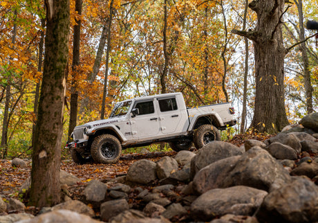 Marchepieds coulissants N-Fab Trail 2020 Jeep Wrangler Gladiator JT 4 portes tous les lits - SRW - Noir texturé