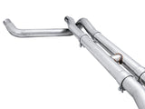 AWE Tuning 22-23 GMC Sierra 1500 AT4X 6.2L 0FG Catback Split Dual (pare-chocs plat) - Embouts chromés argentés