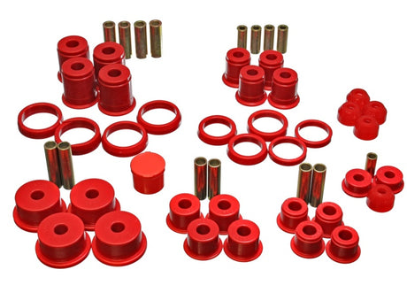 Ensemble de bagues principales Hyper-Flex rouges pour Jeep Cherokee/Wagoneer/Comanche Energy Suspension 84-01