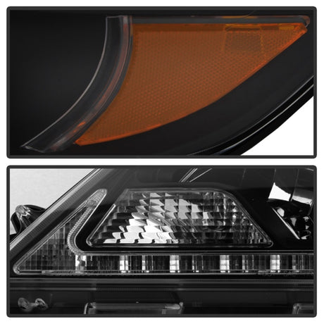Phares de projecteur Spyder Toyota Sienna 2011-2014 - DRL LED - Noir PRO-YD-TSEN11-DRL-BK