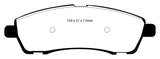 Plaquettes de frein arrière EBC Greenstuff pour Ford Excursion 5.4 2WD 00-02