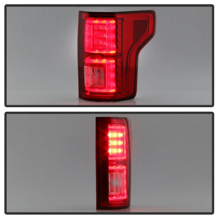 Feux arrière à LED Spyder Ford F150 2015-2017 - Rouge transparent ALT-YD-FF15015-LBLED-RC