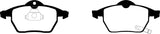 Plaquettes de frein avant EBC 99-02 Saab 9-3 2.0 Turbo Greenstuff