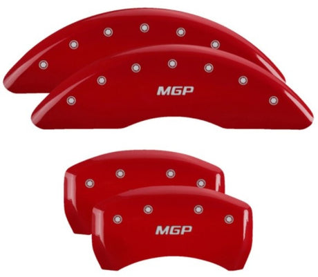 Couvre-étriers MGP 4 gravés avant et arrière finition rouge MGP Silver Char 2019 Volkswagen Atlas