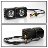 Spyder Dodge Ram 2013-2018 1500 Only Full LED Fog Lights W/Bracket and Universal Switch- Clear