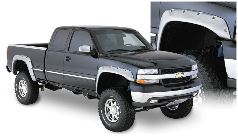 Élargisseurs de style découpé Bushwacker 07-07 Chevy Silverado 1500 Classic Fleetside 2 pièces - Noir