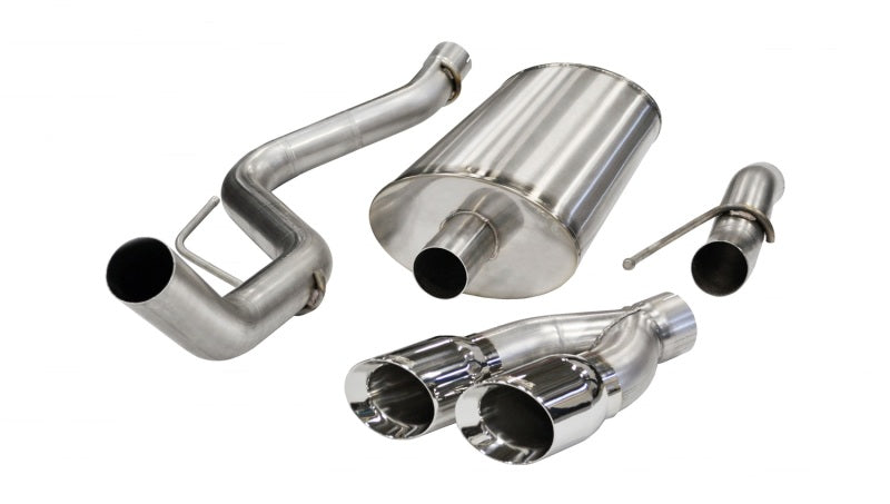 Corsa 11-13 Ford F-150 Raptor 6.2L V8 Polished Sport Cat-Back Exhaust