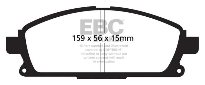 Plaquettes de frein avant EBC 01 Infiniti Q45 4.1 Yellowstuff
