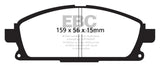 Plaquettes de frein avant EBC 01 Infiniti Q45 4.1 Yellowstuff
