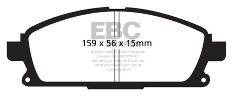 Plaquettes de frein avant EBC 01 Infiniti Q45 4.1 Yellowstuff