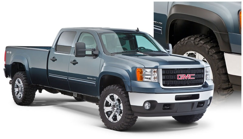 Bushwacker 07-13 GMC Sierra 1500 Fleetside Extend-A-Fender Style Flares 4 pièces 69,3 pouces - Noir