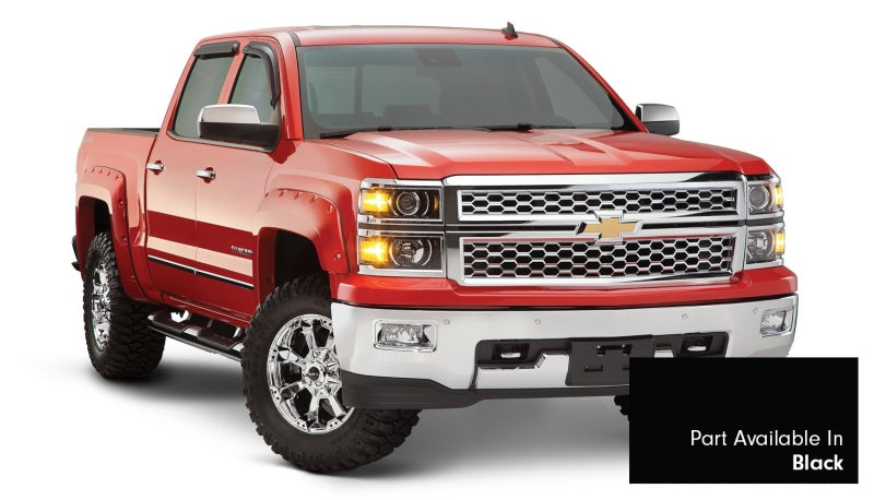 Élargisseurs de caisse de style poche Bushwacker 16-18 Chevy Silverado 1500 Fleetside 4 pièces 78,8/97,8 po - Noir