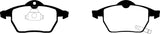 Plaquettes de frein avant EBC 99-02 Saab 9-3 2.0 Turbo Greenstuff