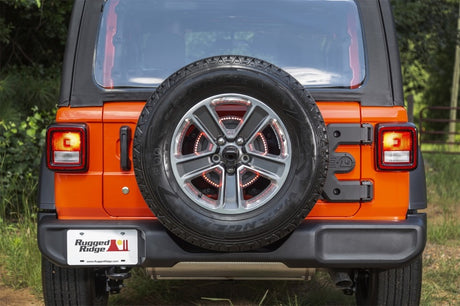 Charnière de porte-pneus Rugged Ridge Spartacus HD moulée pour Jeep Wrangler JL 18-20