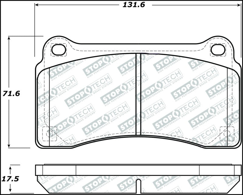 Plaquettes de frein arrière StopTech Street Select 09-18 Nissan GT-R