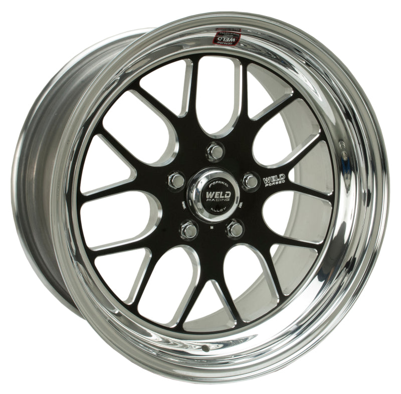 Roue noire Weld S77 18 x 10,5 / 5 x 4,5 BP / 7,7 po BS (plaquette basse) - Sans verrou de talon