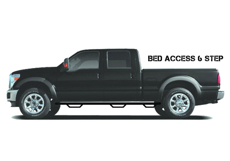 N-Fab Nerf Step 04-06 Chevy-GMC 1500 Crew Cab 5.7ft Bed - Tex. Black - Bed Access - 3in