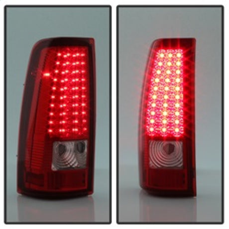 Feux arrière à LED Xtune Chevy Silverado 1500/2500/3500 03-06 Rouge clair ALT-ON-CS03-LED-RC