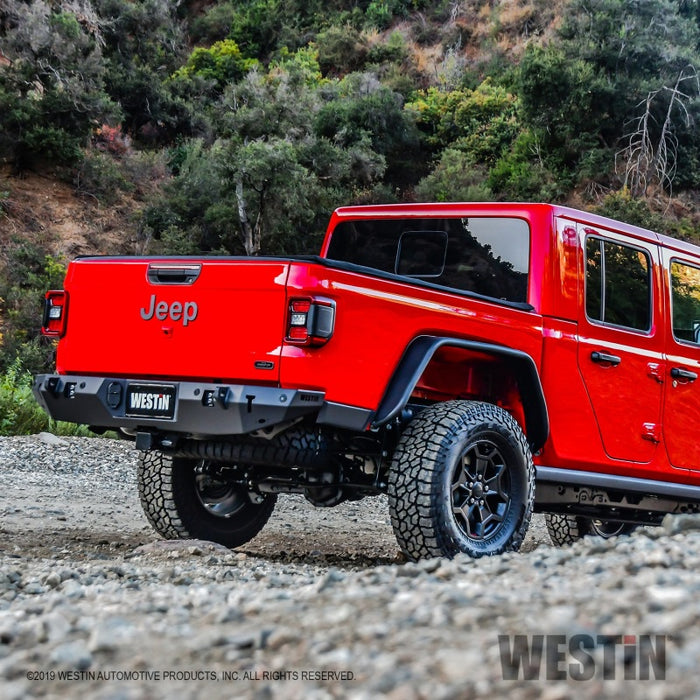 Jeep Gladiator 2020 Westin avec capteurs Pare-chocs arrière WJ2 avec capteur - Noir texturé