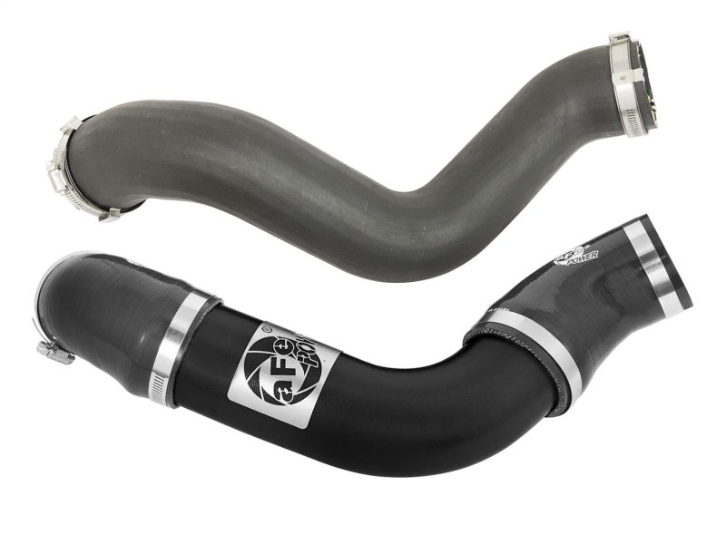 Tube de refroidisseur intermédiaire aFe BladeRunner 3 pouces - Noir côté froid 15-16 Ford Mustang EcoBoost L4-2.3L (t)