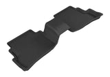3D MAXpider 2016-2019 Mazda CX-9 Kagu 2nd Row Floormats - Black 3D MAXpider