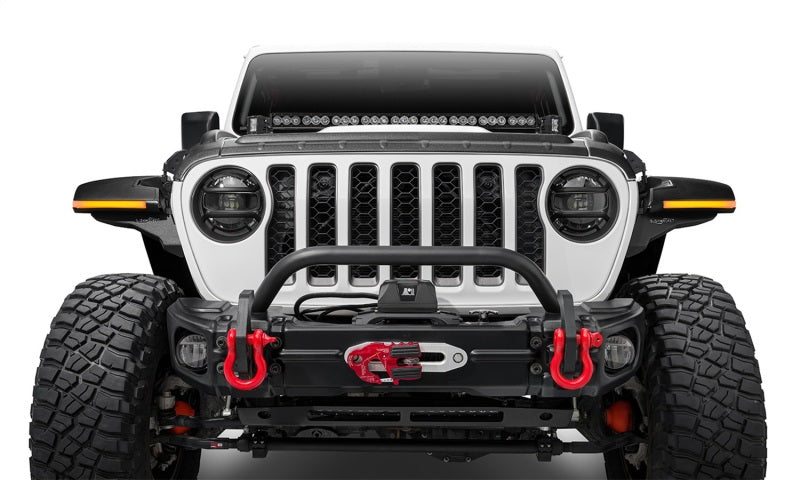Bushwacker 18-22 Jeep Wrangler 2/4 portes / 20-22 Jeep Gladiator Trail Armor Capot Armor (3 pièces) - Tex. Blk