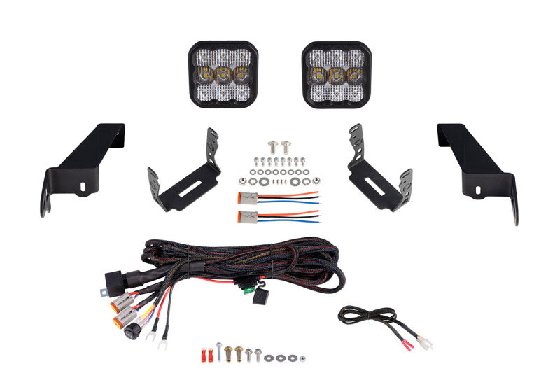 Kit de barre lumineuse de pare-chocs Diode Dynamics Jeep JL SS5 CrossLink Pro Combo