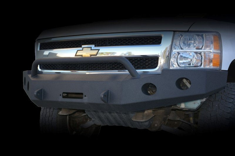 Pare-chocs avant DV8 Offroad 07-13 Chevrolet Silverado 1500 - Revêtement en poudre noir