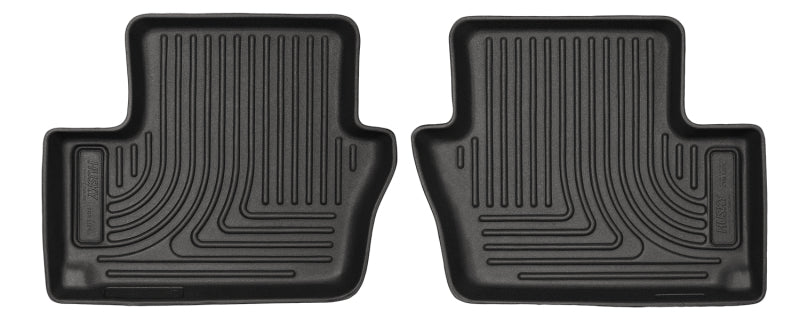 Revêtements de sol de siège arrière Husky Liners 07-12 Dodge Caliber / 07-14 Jeep Compass WeatherBeater Black