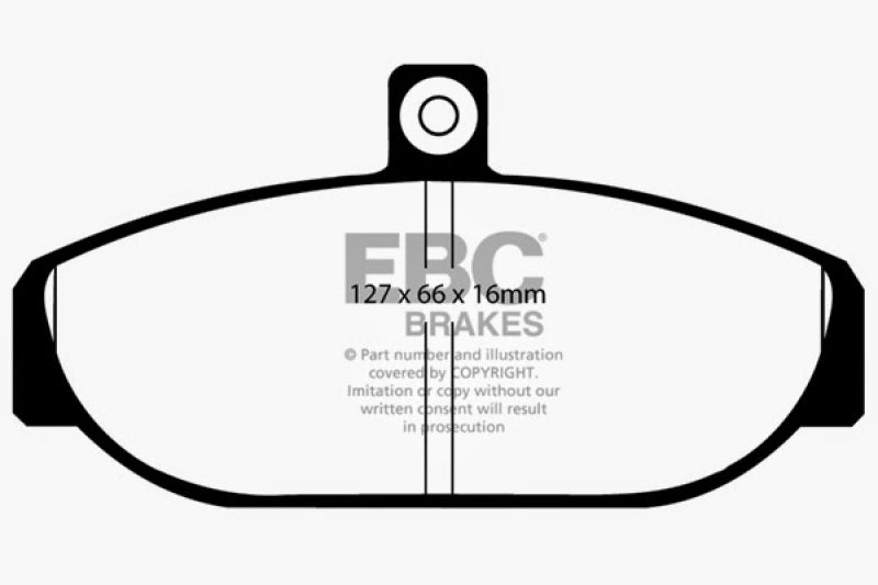 Plaquettes de frein avant EBC Ultimax2 pour Volvo 740 2.1 (Girling) 85-93