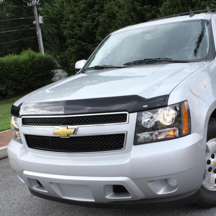 Protection de capot en acrylique à profil bas Aeroskin AVS 15-18 Chevy Silverado 2500 (sans capot à induction) - Fumée