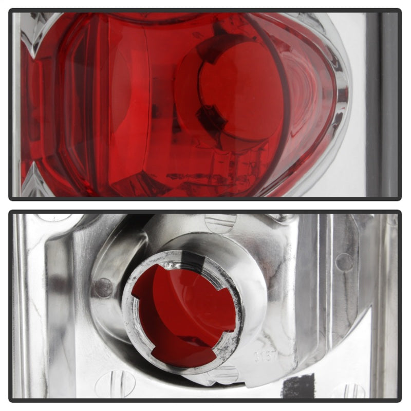 Feux arrière de style européen chromés pour Ford F150 Spyder 87-96/Ford Bronco 88-96 ALT-YD-FF15089-C