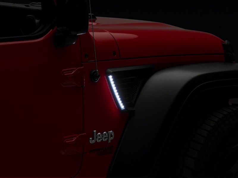 Éclairage d'aération à LED Raxiom 18-23 Jeep Wrangler JL avec DRL et clignotants