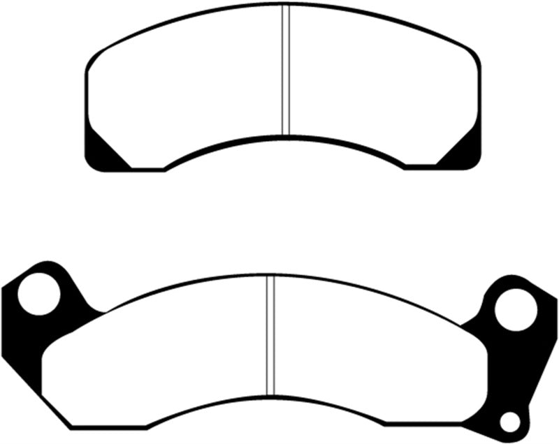 Plaquettes de frein avant Yellowstuff EBC 83-93 Ford Mustang 2.3 (disques arrière)