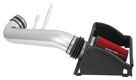 Kit d'admission d'air Spectre 15-18 Ford F150 V8-5.0LF/I - Poli avec filtre rouge