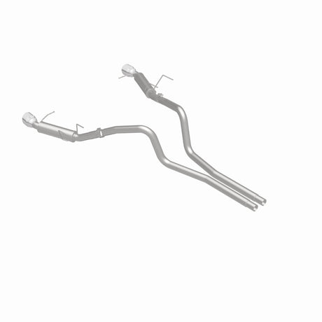 Échappement C/B Perf en acier inoxydable poli à double séparation arrière Magnaflow 2014 Ford Mustang V6 3,7 L Comp Series