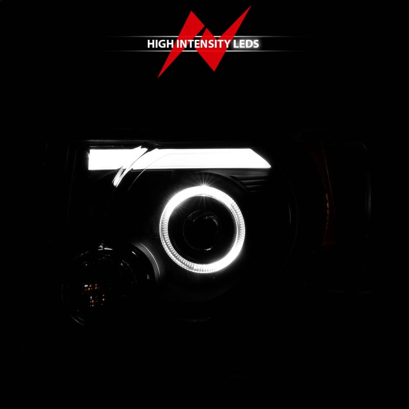 Phares de projecteur ANZO 2008-2012 Ford Escape avec halo noir