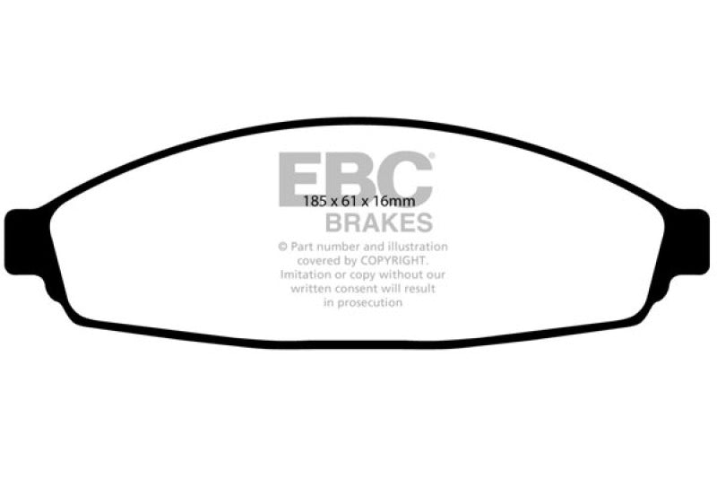 Plaquettes de frein avant EBC 03+ Ford Crown Victoria 4.6 Ultimax2