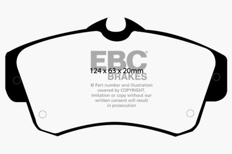 EBC 00-11 Chrysler PT Cruiser 2.4 Redstuff Front Brake Pads