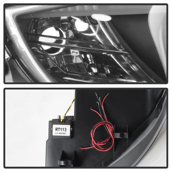 Phares de projecteur Spyder BMW Z4 03-08 Modèle Xénon/HID uniquement - Halo LED noir PRO-YD-BMWZ403-HID-BK