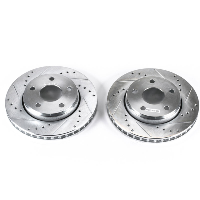 Disques de frein avant Power Stop 07-17 Jeep Wrangler Evolution percés et fendus - Paire